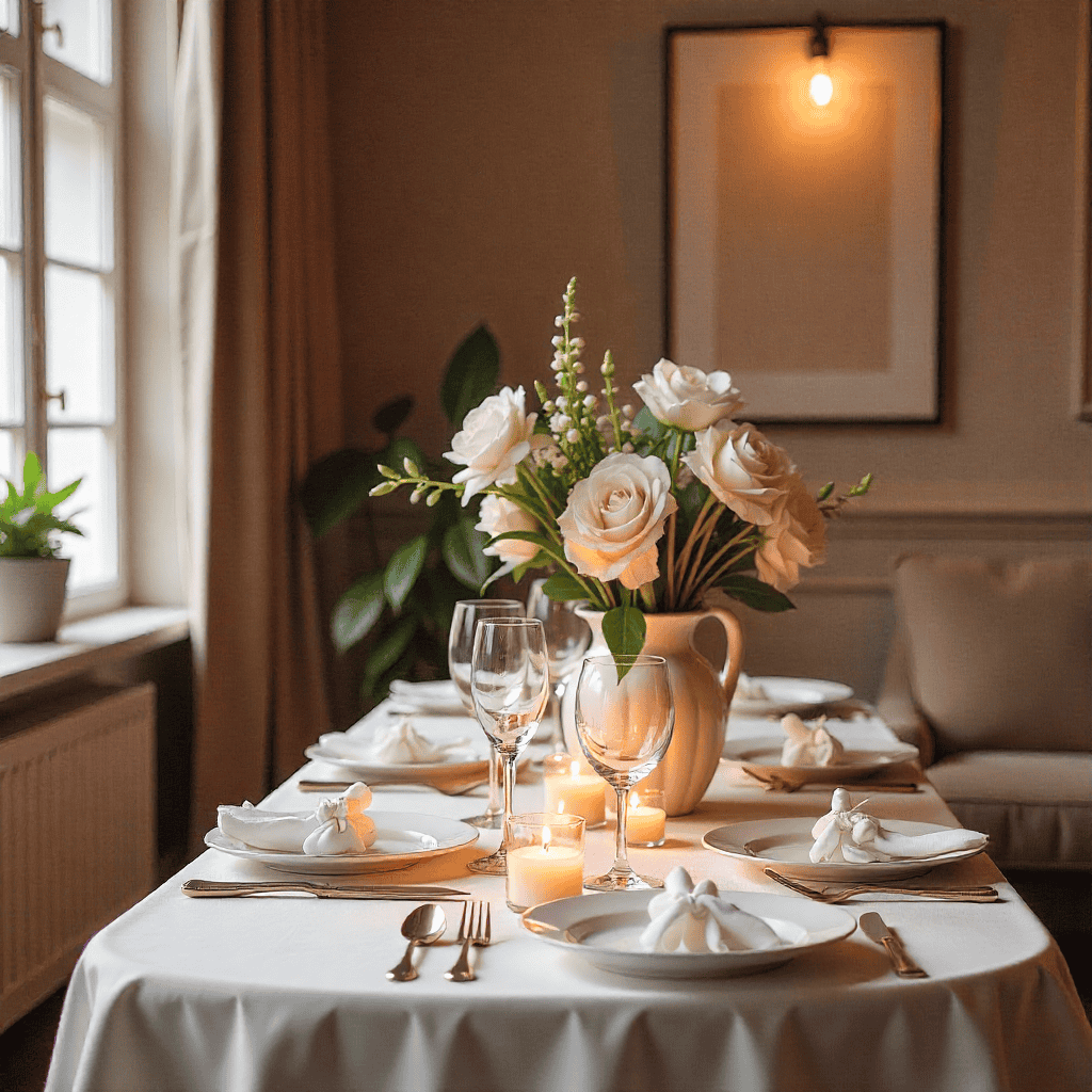 Phexshran romantisk dekoration med blomster